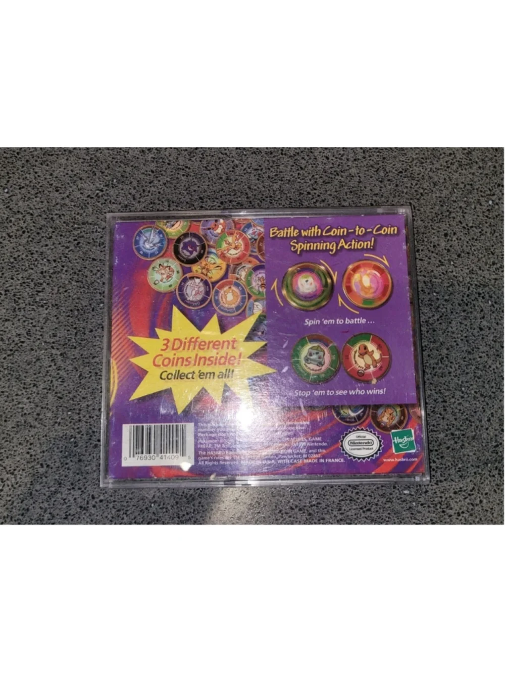 1999 Pokémon Battling Coin Game Set Hasbro Holographic Coins Complete Vintage
